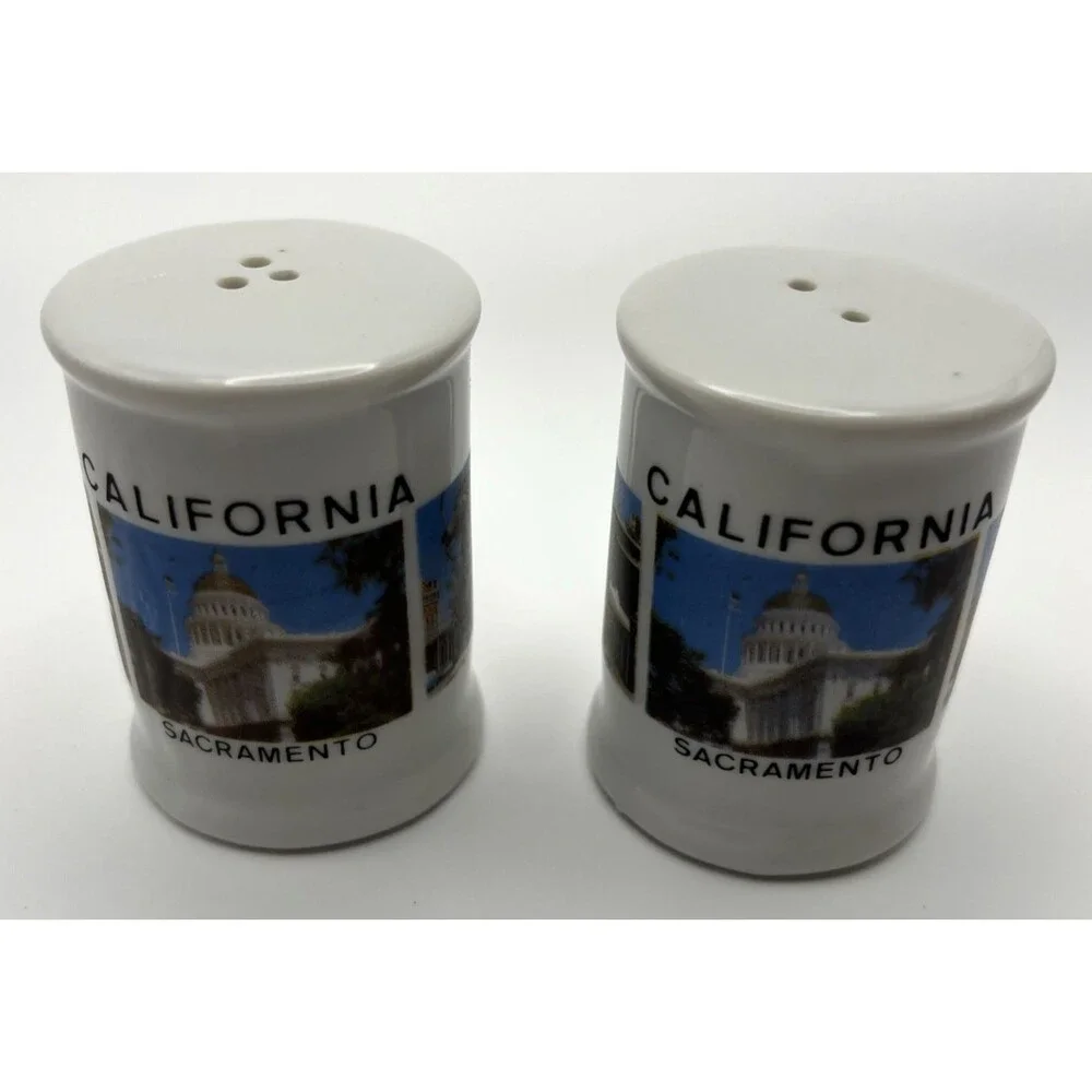 Vintage Salt and Pepper Shakers California Ceramic Souvenirs